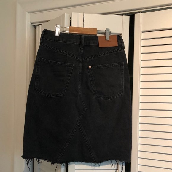 Black Denim Skirt - Picture 2 of 2